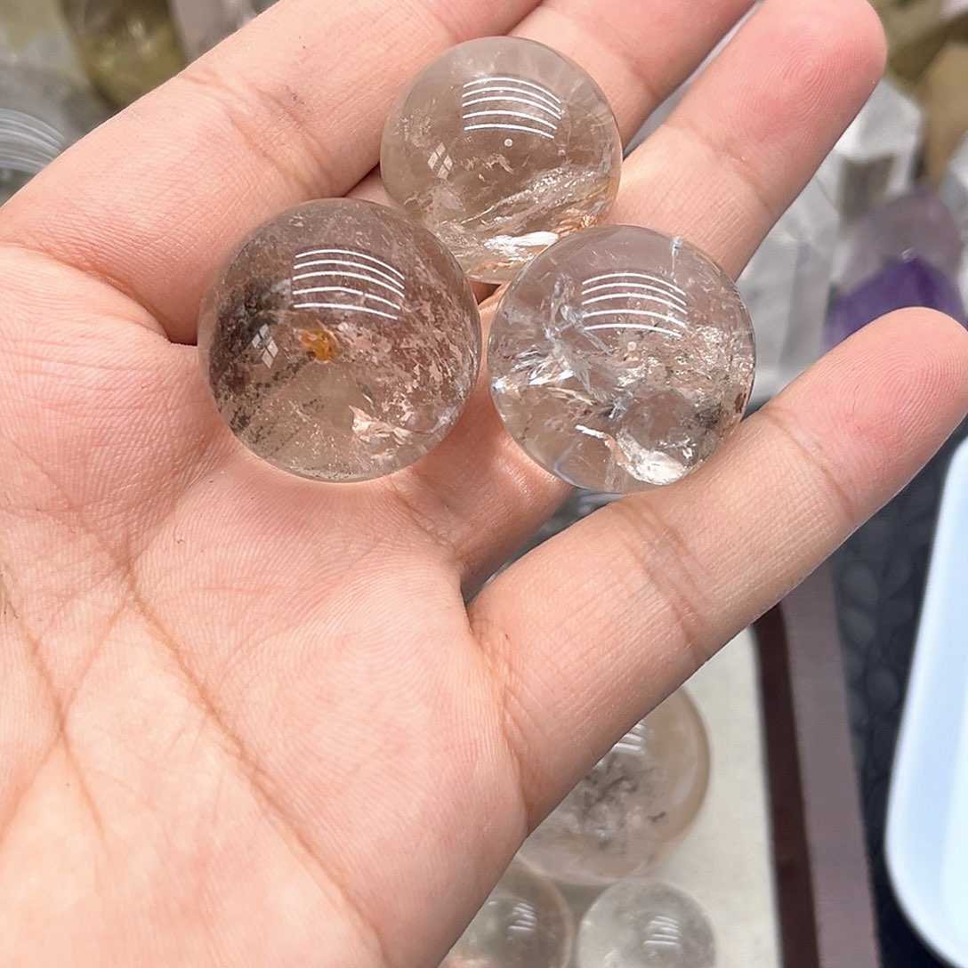 鱼***秒未镶嵌珠宝半成品水晶20