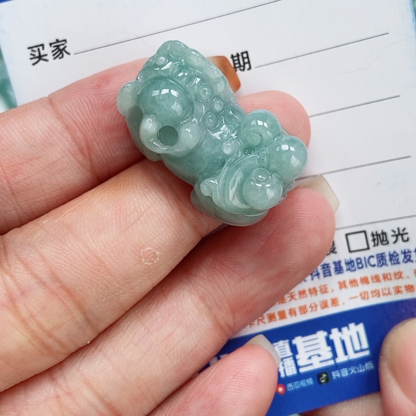 【闪购商品】翡翠颈饰未镶嵌貔貅