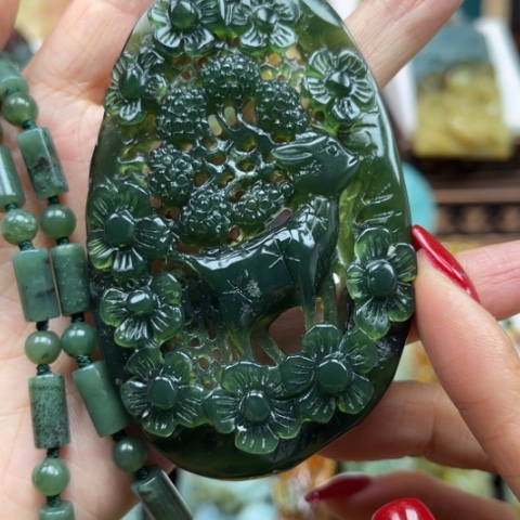 岫玉挂件未镶嵌挂件