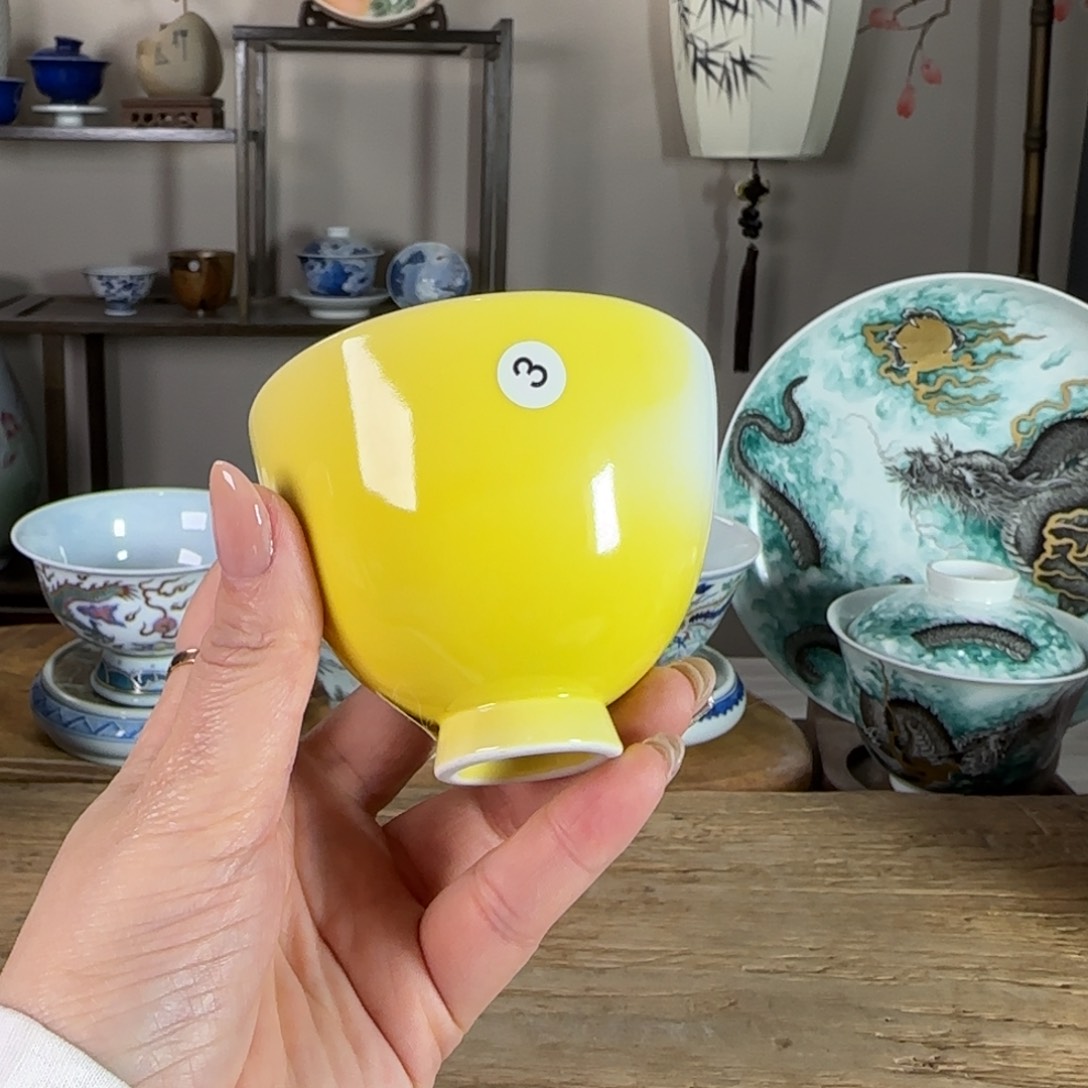 杯景德镇陶瓷柴烧多人