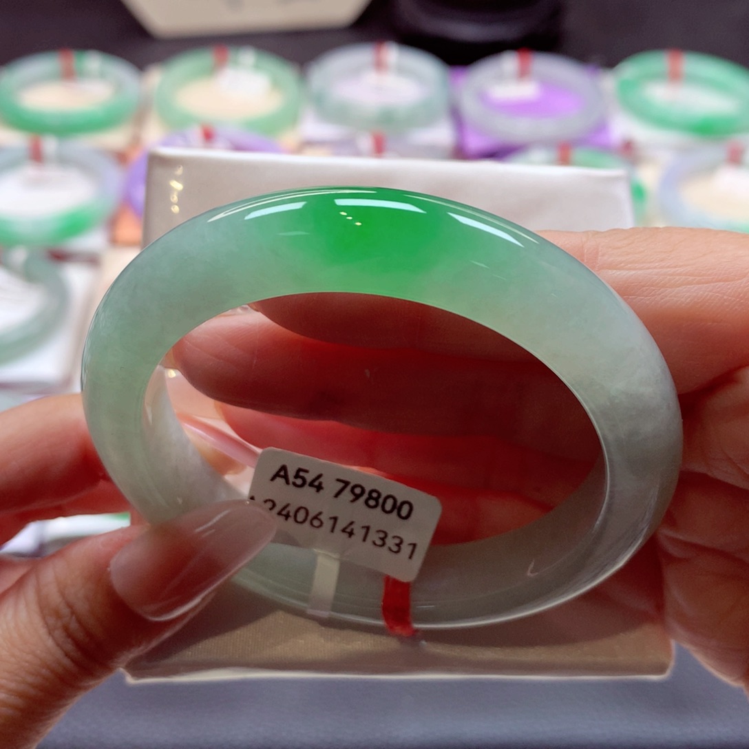 翡翠手镯未镶嵌正圈54.5（46号）89