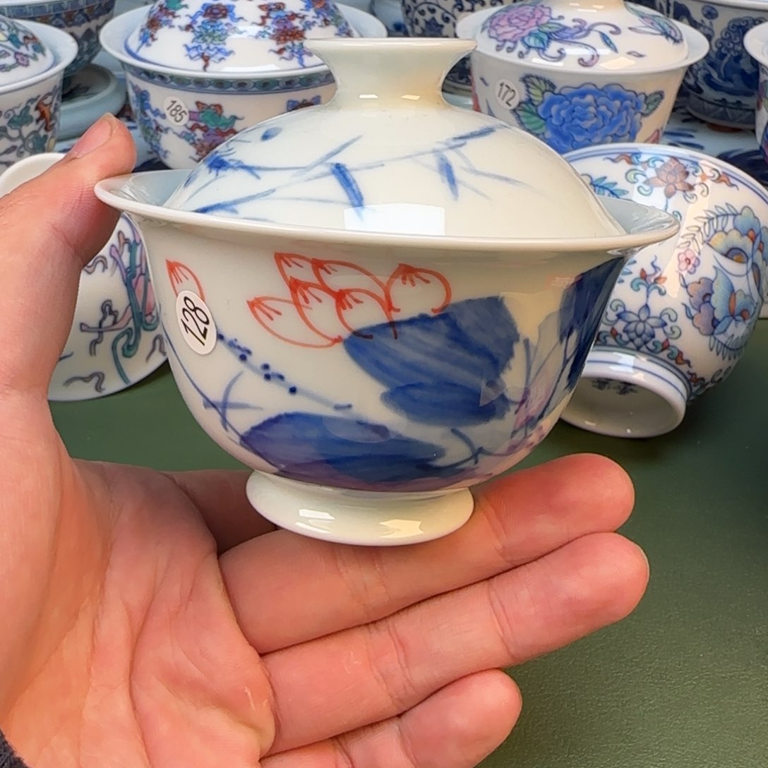 彦祖纯手工手绘茶具128