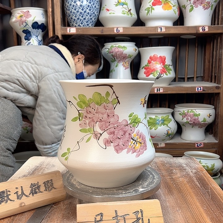 摆件小蛮腰紫藤新款新款陶瓷