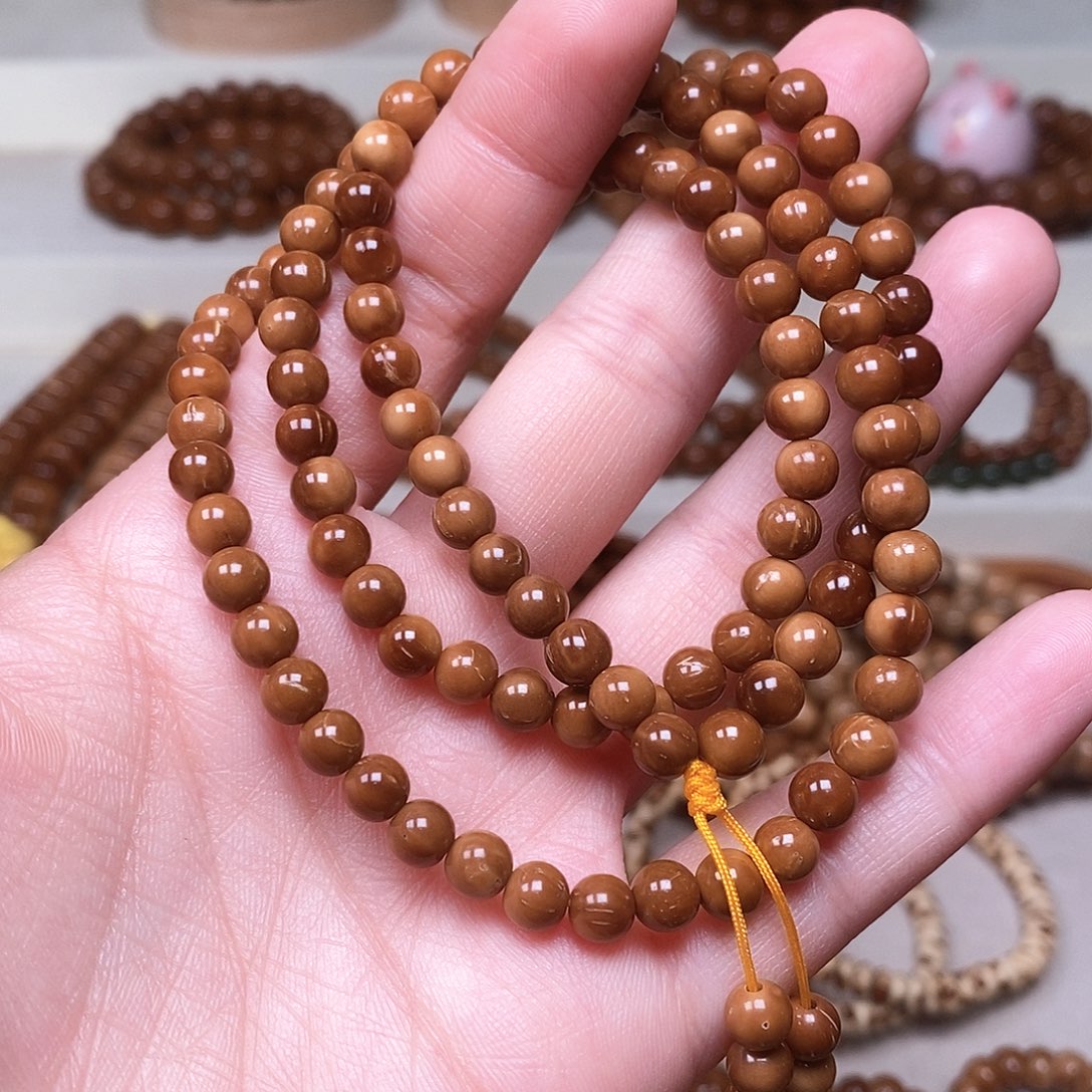 手串库克特价款普挑卡6圆珠108颗