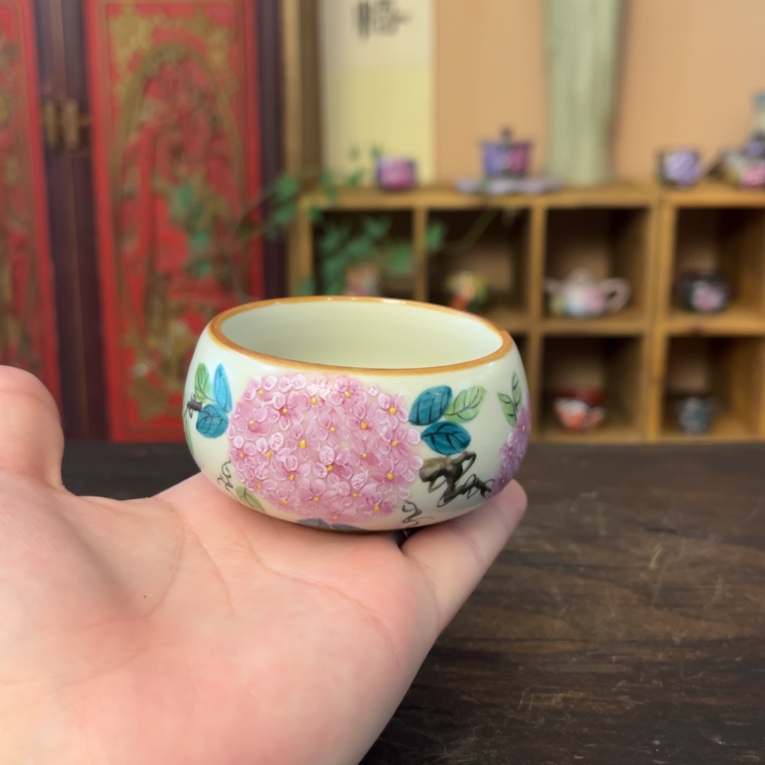 柴烧手工手绘陶瓷