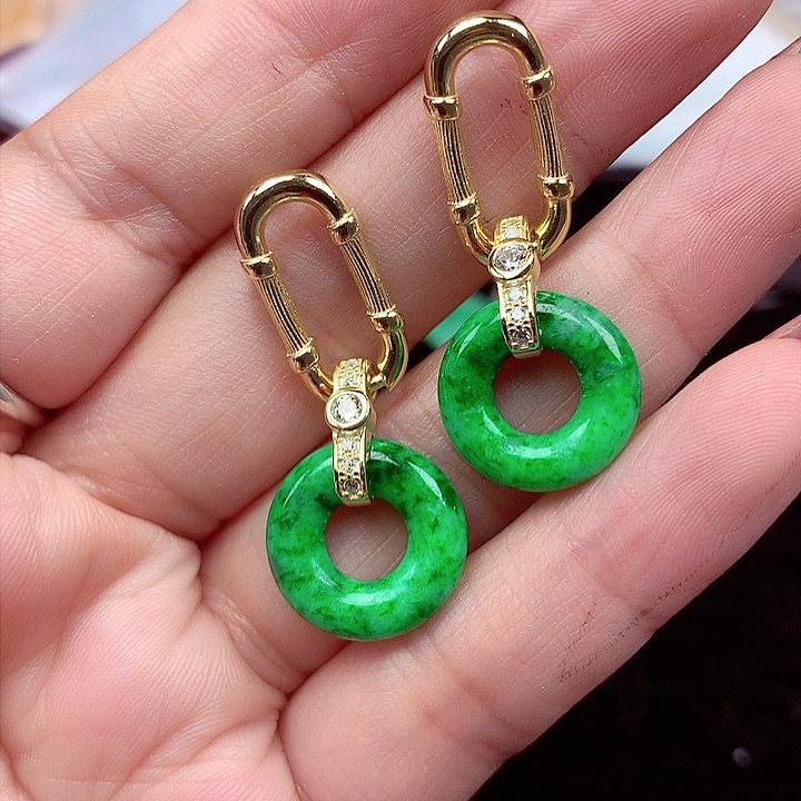 翡翠颈饰银S925镶嵌翡翠