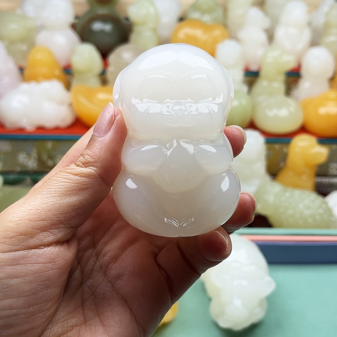 玲***石材猴子手把材料