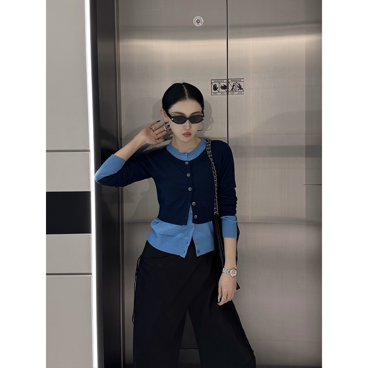 SOLSOL买手店MANZANILLA设计师品牌羊毛针织两件套250513PMLA002