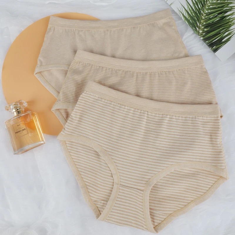 天彩【中国彩棉】天然彩棉儿童内裤 三条装5002 6002