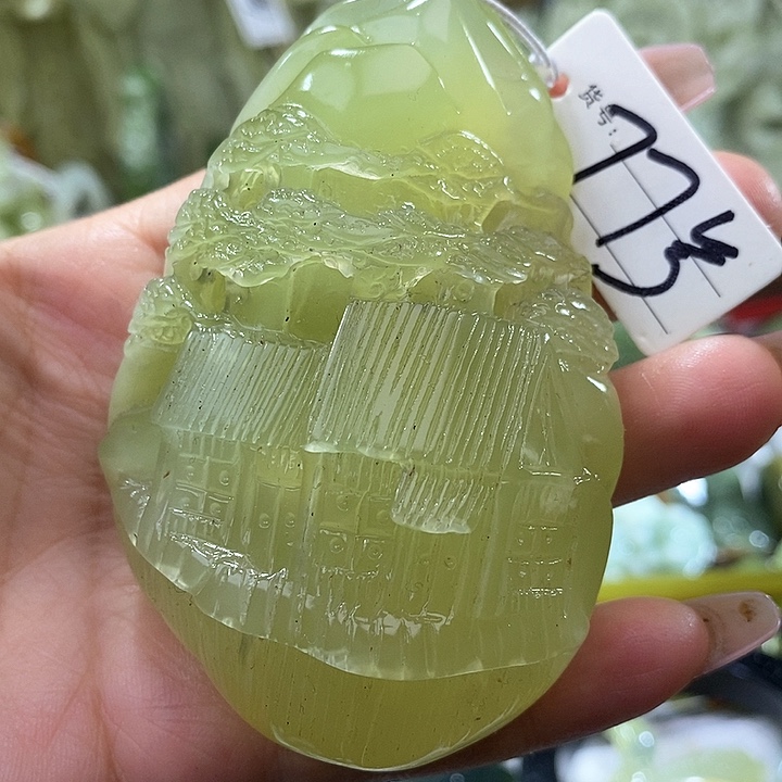 岫玉岫玉手把未镶嵌