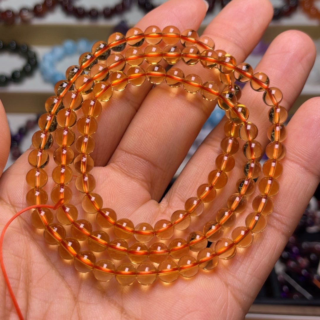 水晶手链未镶嵌巴西暴力黄