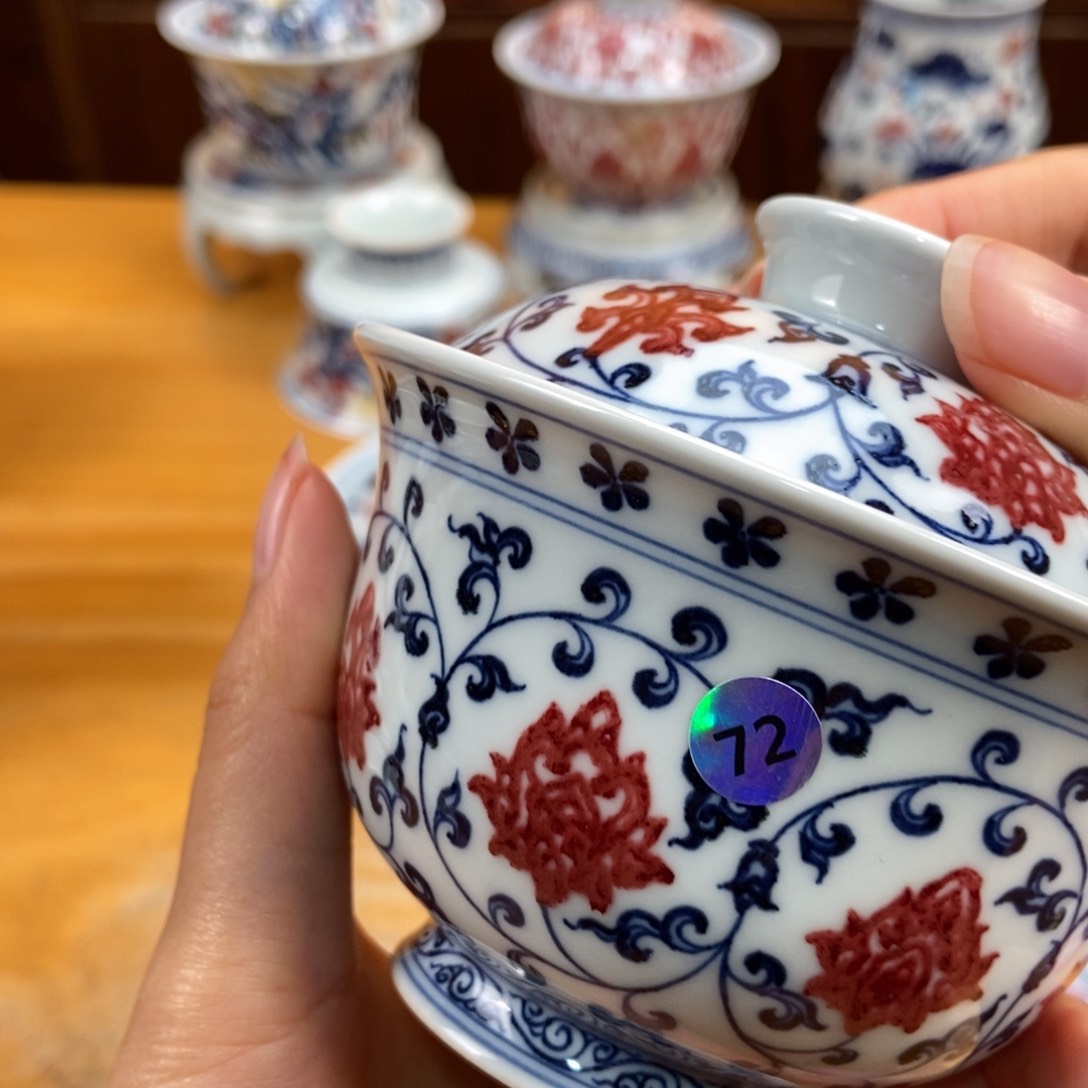 手绘现代茶具非古董