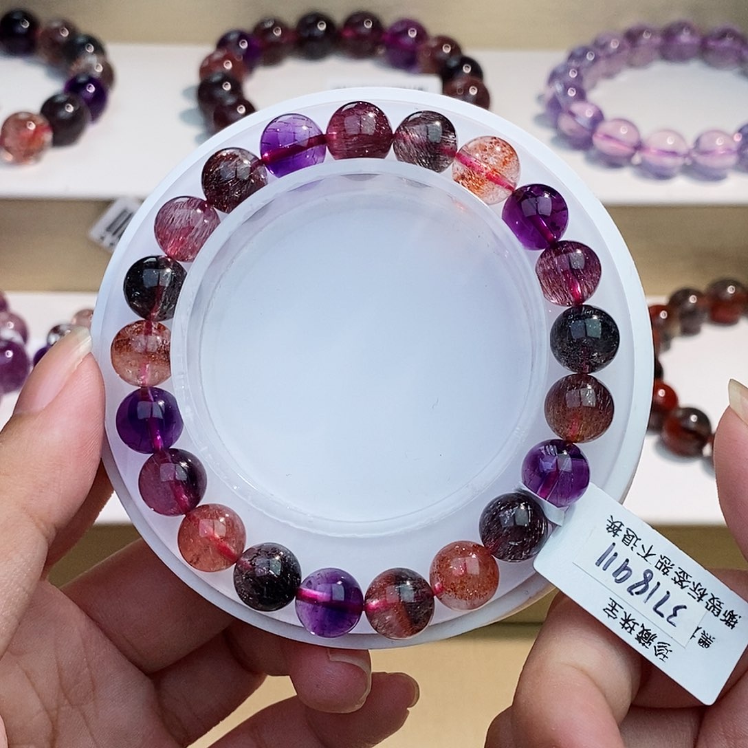 水晶未镶嵌手链黑加仑9