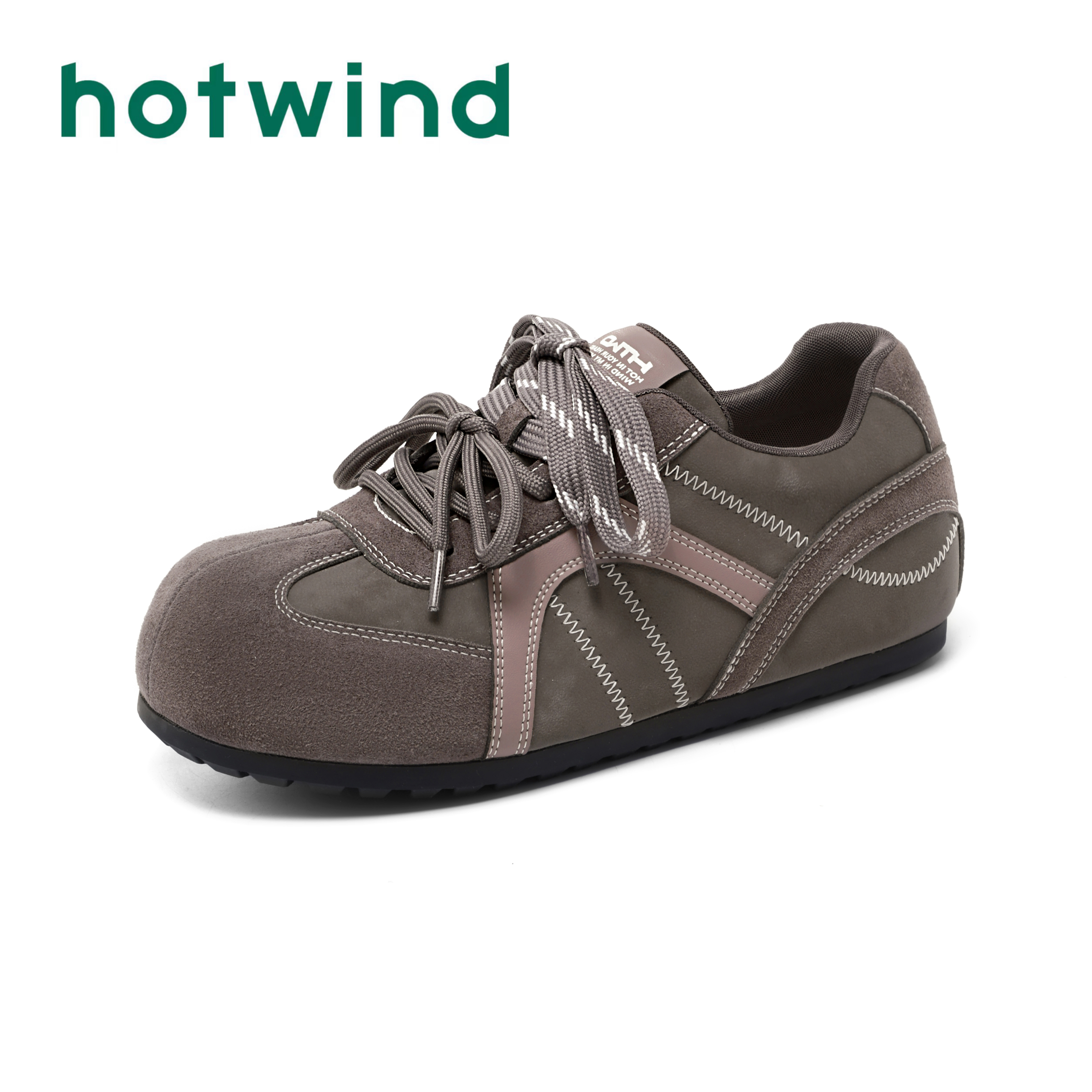 【纤履华章】/时尚复古双色带德训女2025新款百搭德训鞋女新款