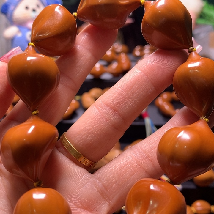 腿***跑橄榄核手串/手链三花手串