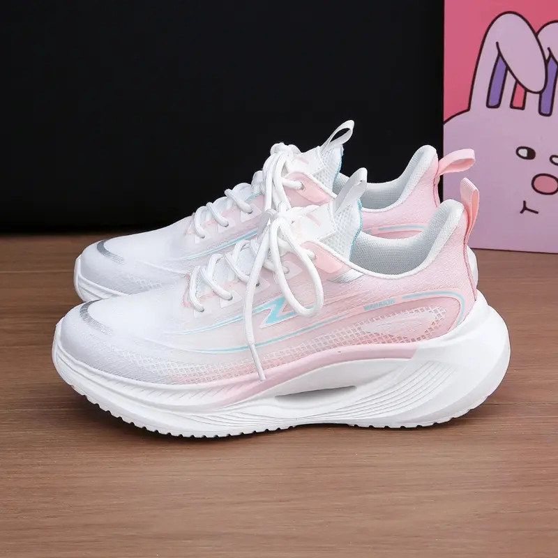 回力女鞋休闲运动鞋女款2025秋季透气爆款减震软底中学生跑步鞋女
