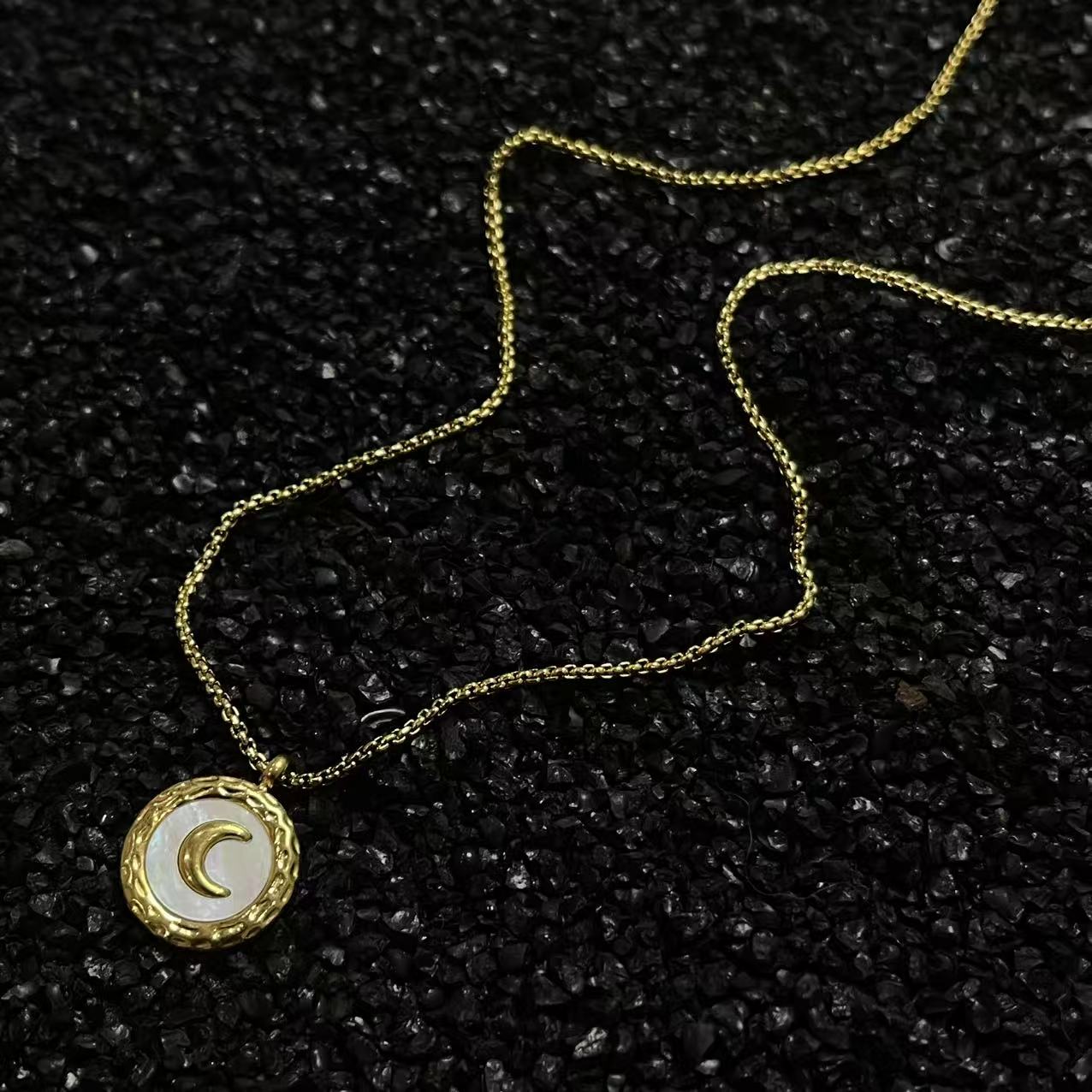 钛钢项链 岩朵饰品-1079-时尚项链-5