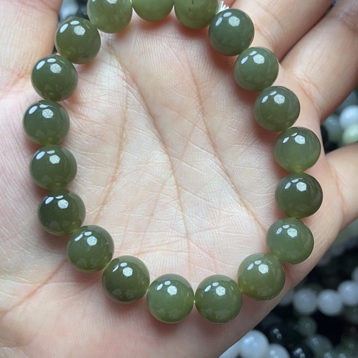 和田玉未镶嵌手链卡10