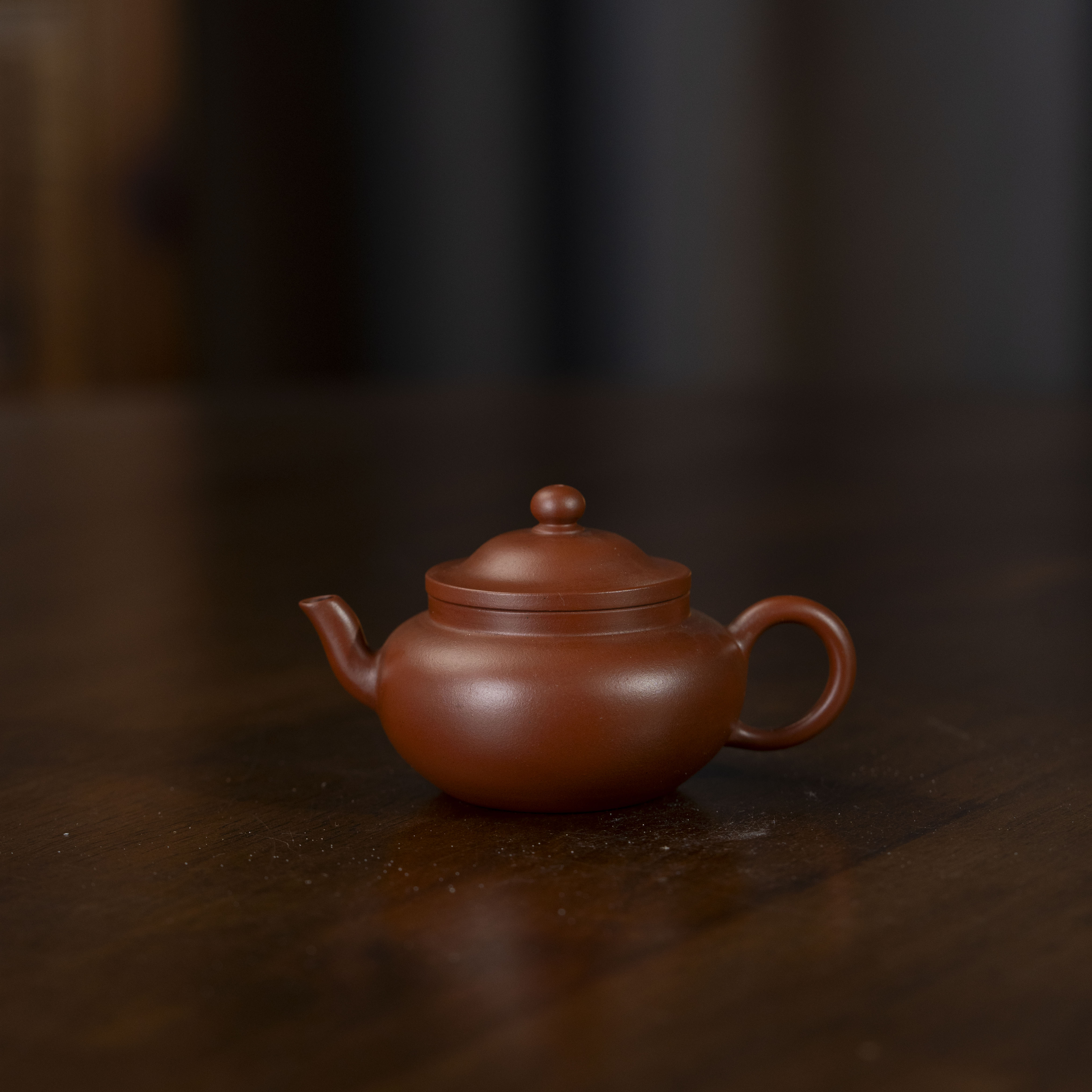 【百年福记】旭帽 朱泥60cc 家用紫砂壶