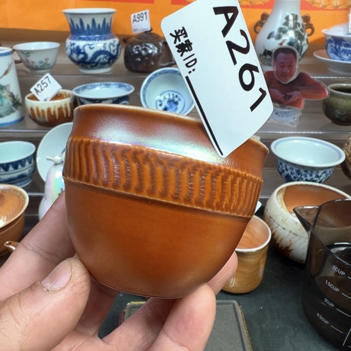 摆件261景德镇手工柴烧主人杯