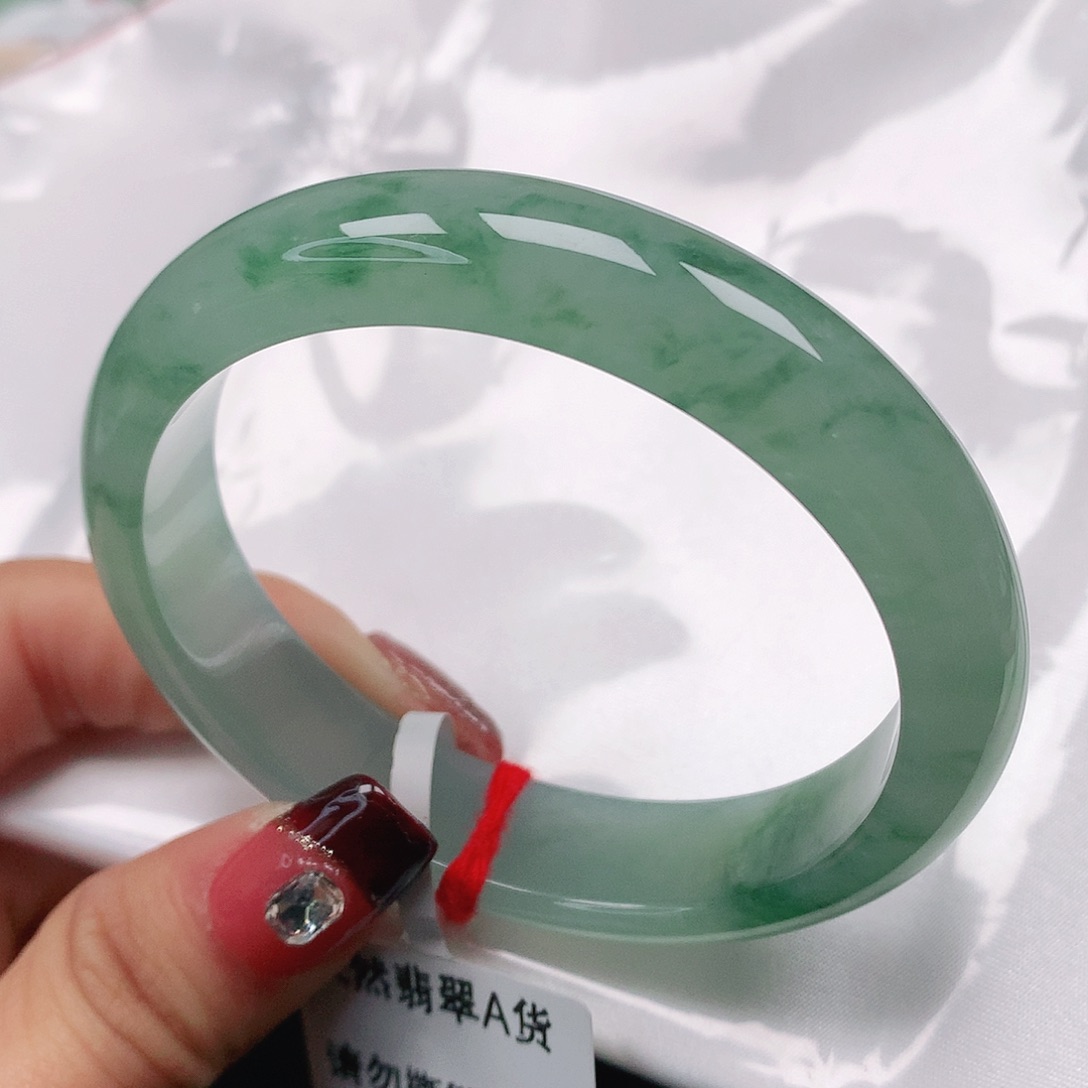 翡翠手镯（贵妃镯）未镶嵌天然翡翠手镯54