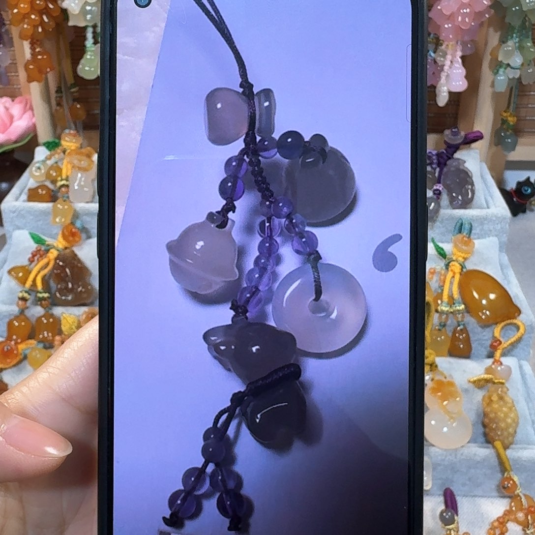 玛瑙/玉髓手机挂件未镶嵌