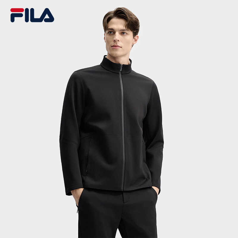 Fila/斐乐25年春秋季新款户外休闲百搭男运动夹克外套F11M512502F