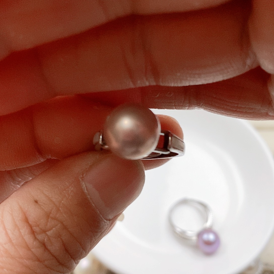 淡水珍珠颈饰银S925镶嵌溜*儿