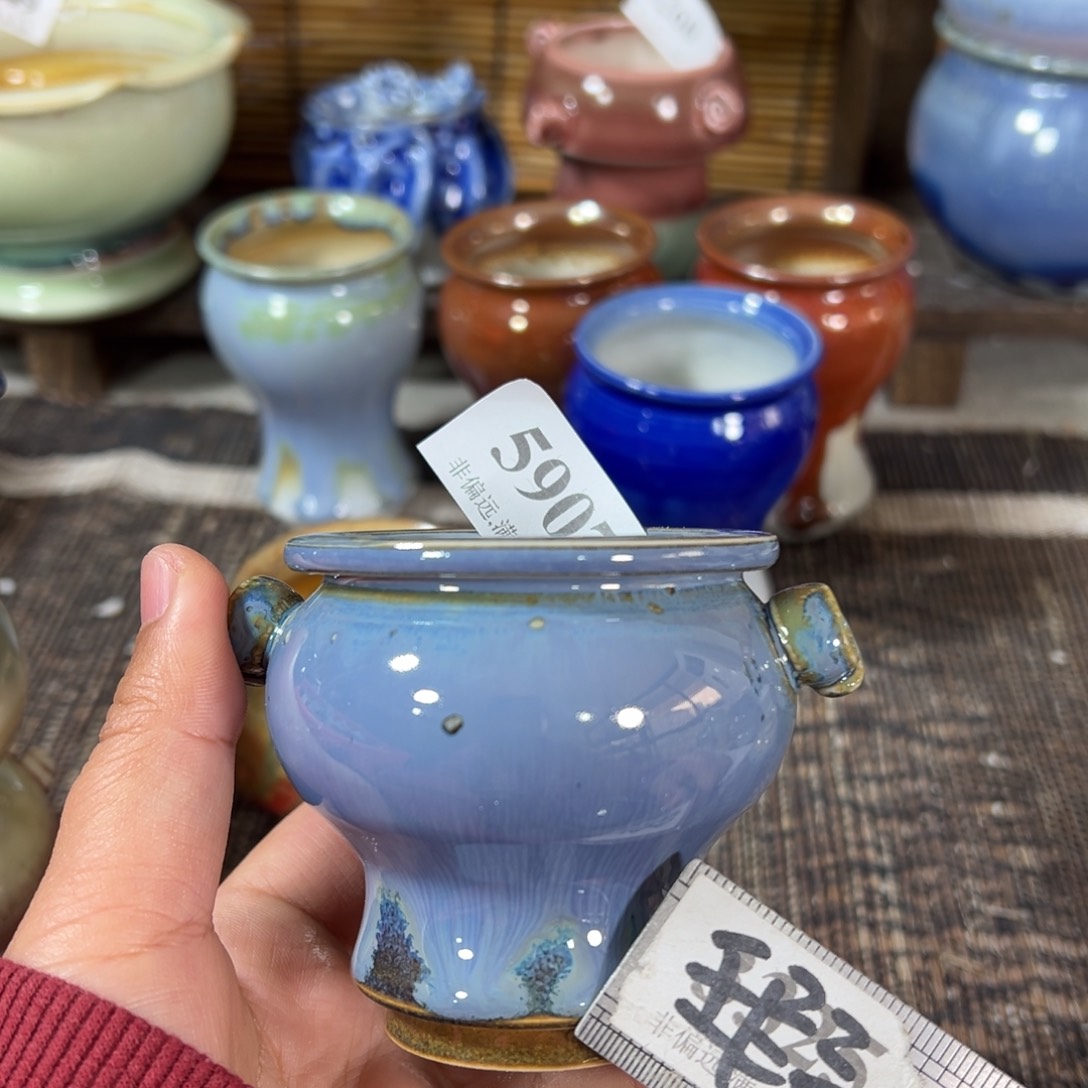 红陶瑕疵景德镇手工花盆