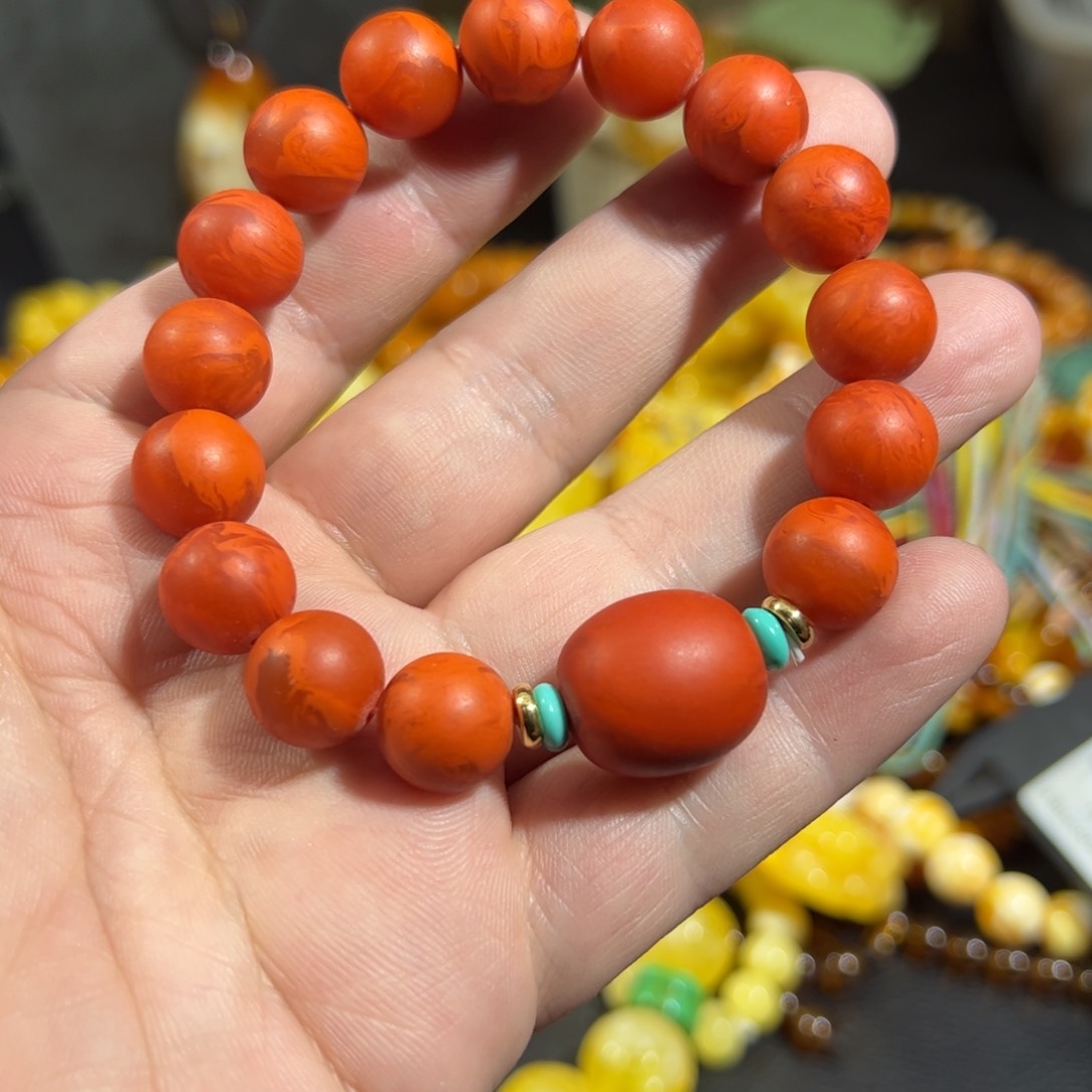 【闪购链接】 卡1.2加老红蜡手串