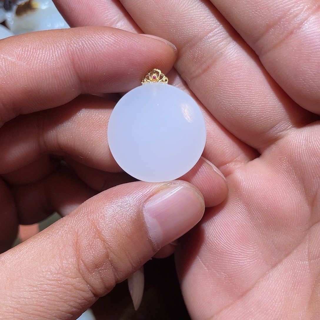 和田玉未镶嵌挂件