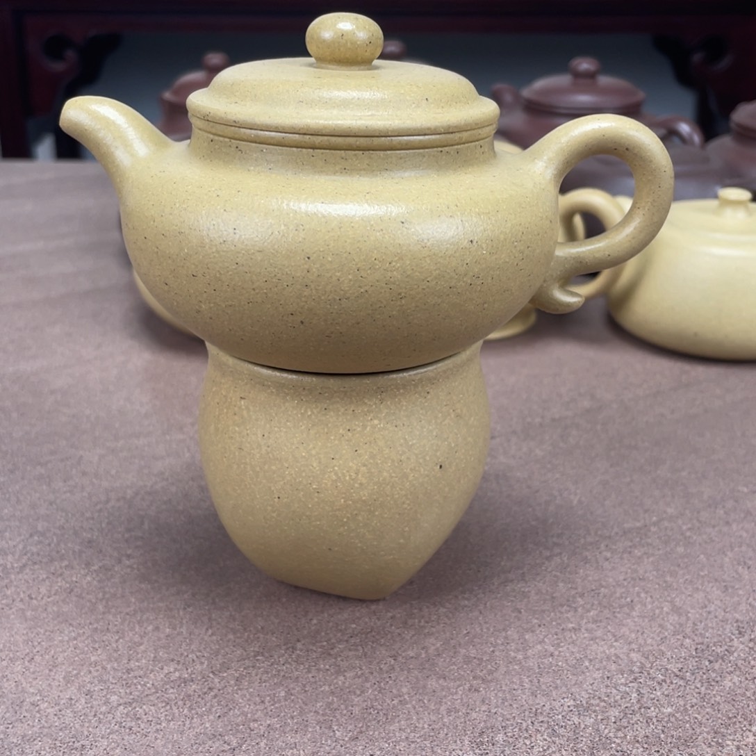 小***人茶壶本山绿泥仿古220毫升