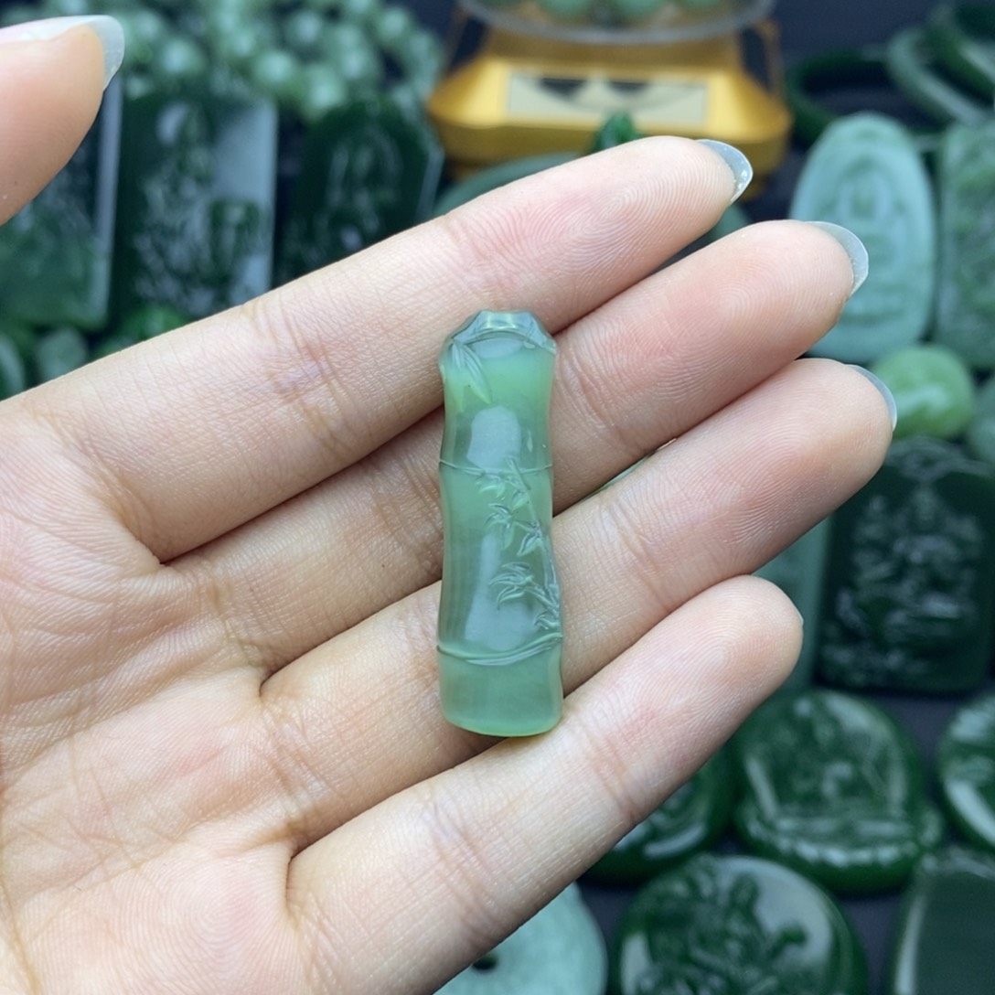 和田玉（碧玉）挂件未镶嵌