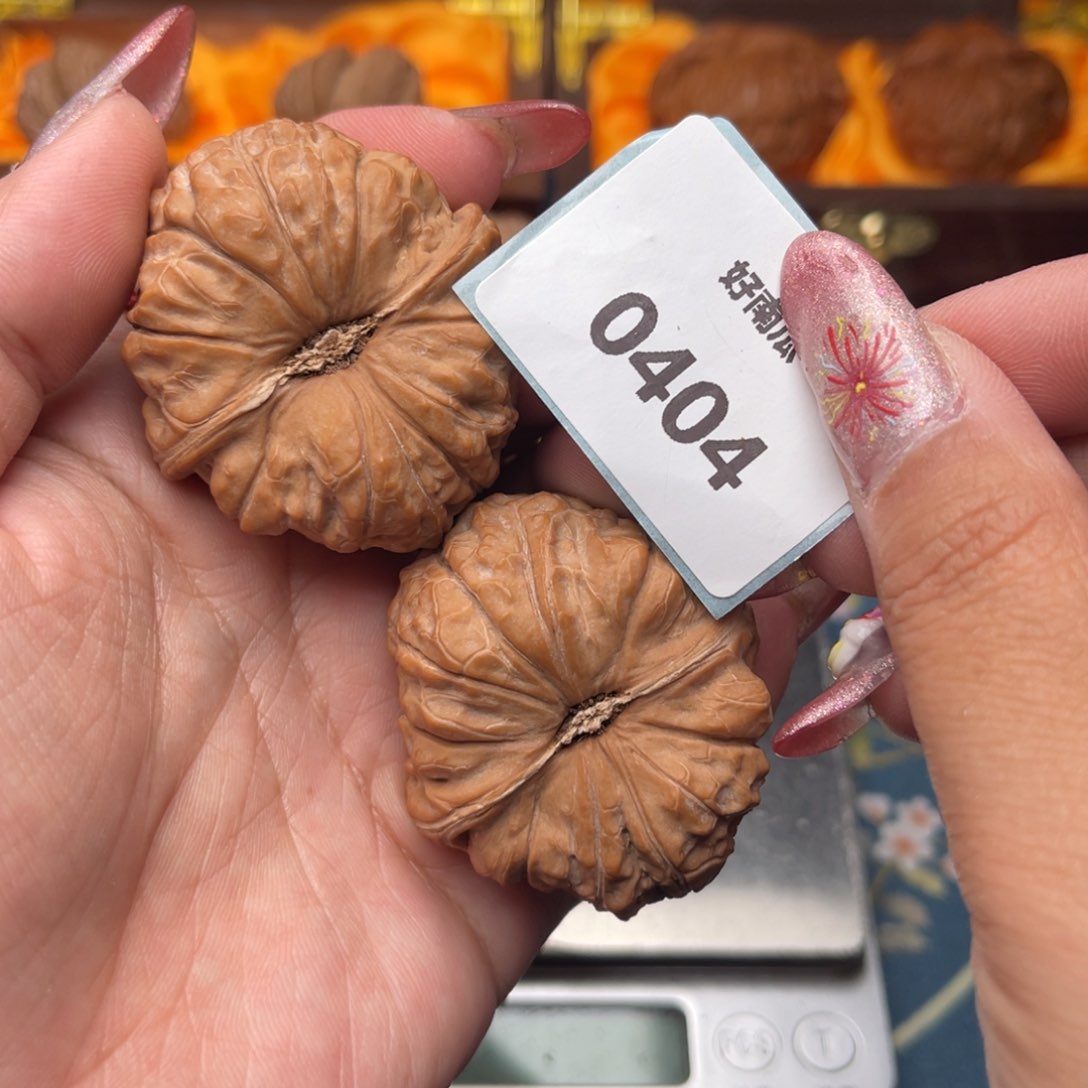 文玩核桃把件博*南瓜墩42.0404