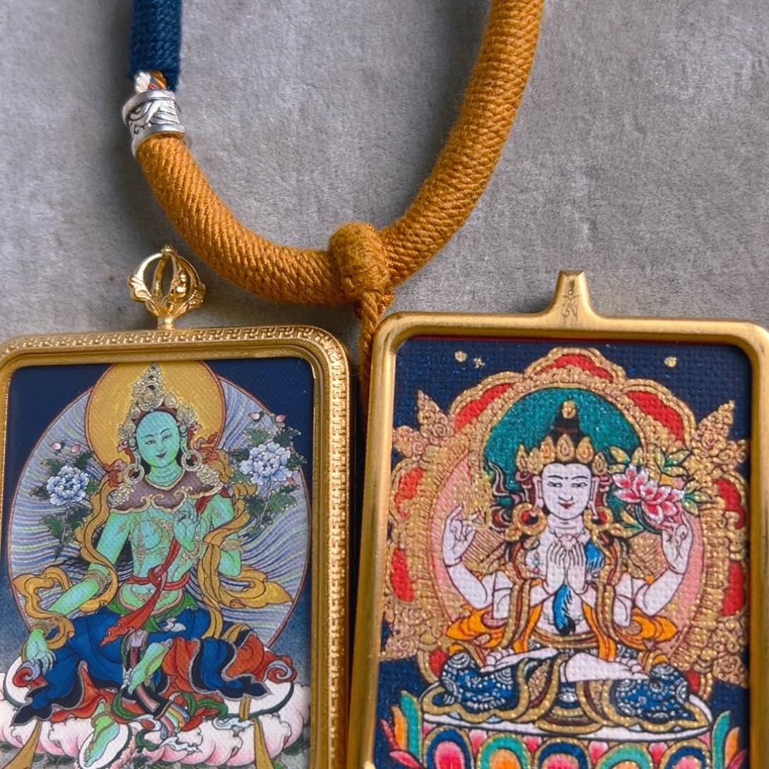 吊坠豆*双面定制 绿妈妈 四臂