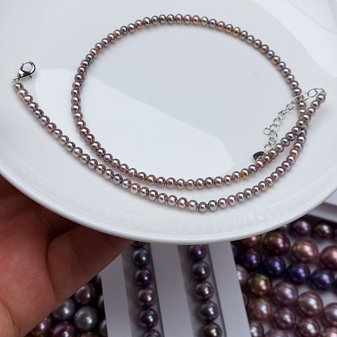 合金颈饰淡水珍珠