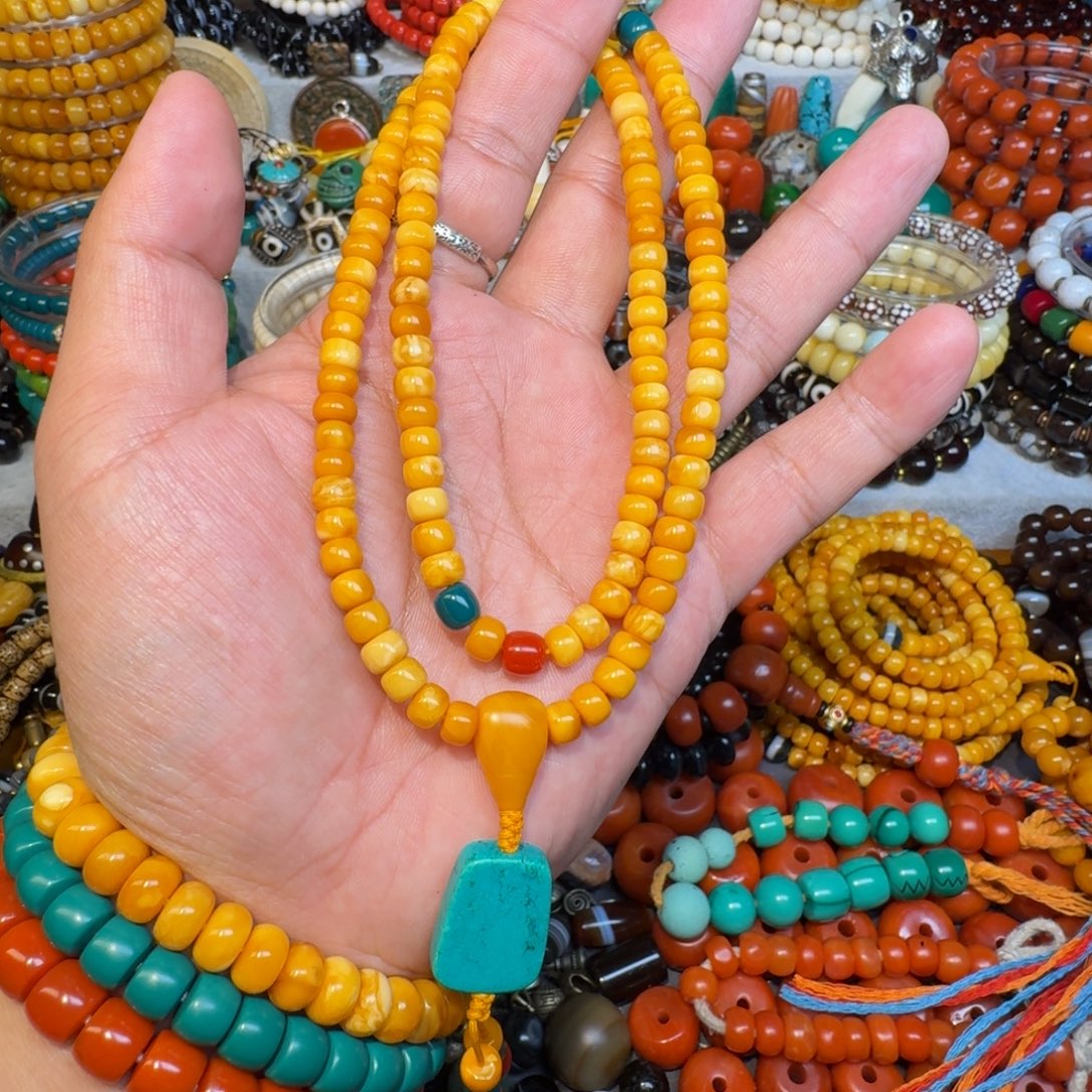 蜜蜡未镶嵌颈饰0.8