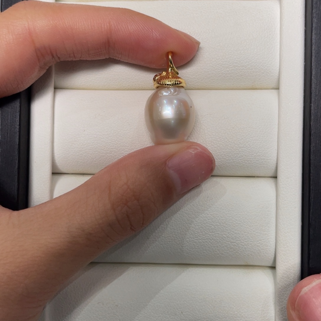 海水珍珠颈饰银S925镶嵌