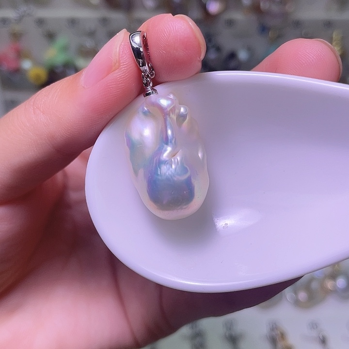 颈饰合金淡水珍珠23