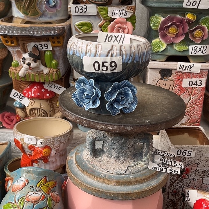 粗陶材质多肉花盆