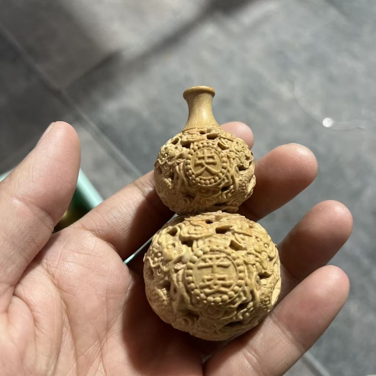 文玩平安福禄天然实木葫芦家居挂饰（无礼盒）