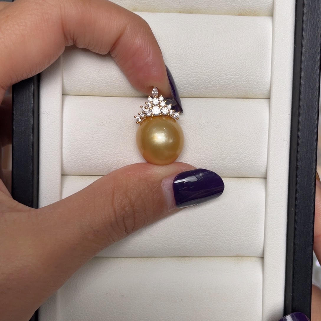 海水珍珠颈饰银S925镶嵌