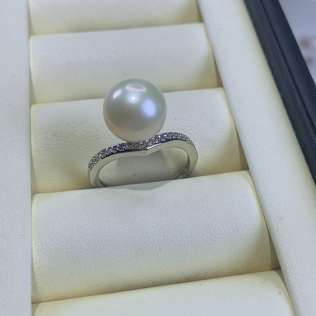 戒指合金淡水珍珠