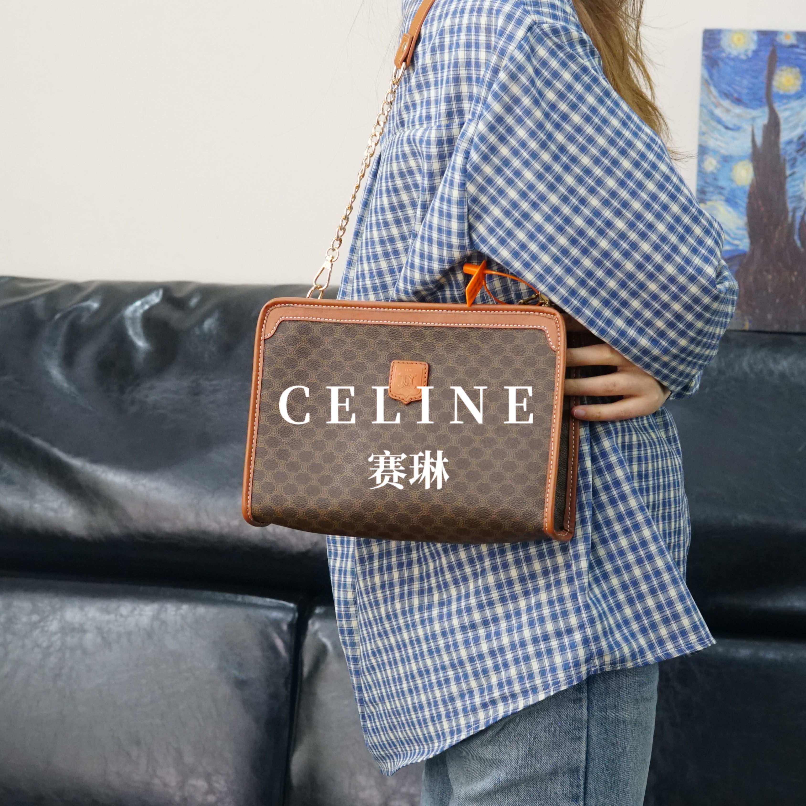 95新 Celine/思琳 老花单肩包/FYHD01311943/1943