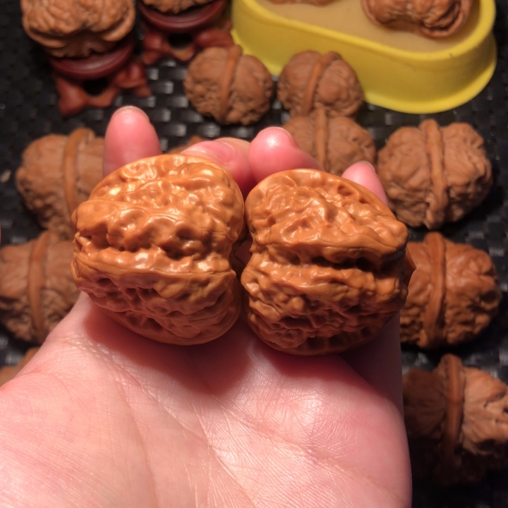 把件文玩核桃38四深开蛙王