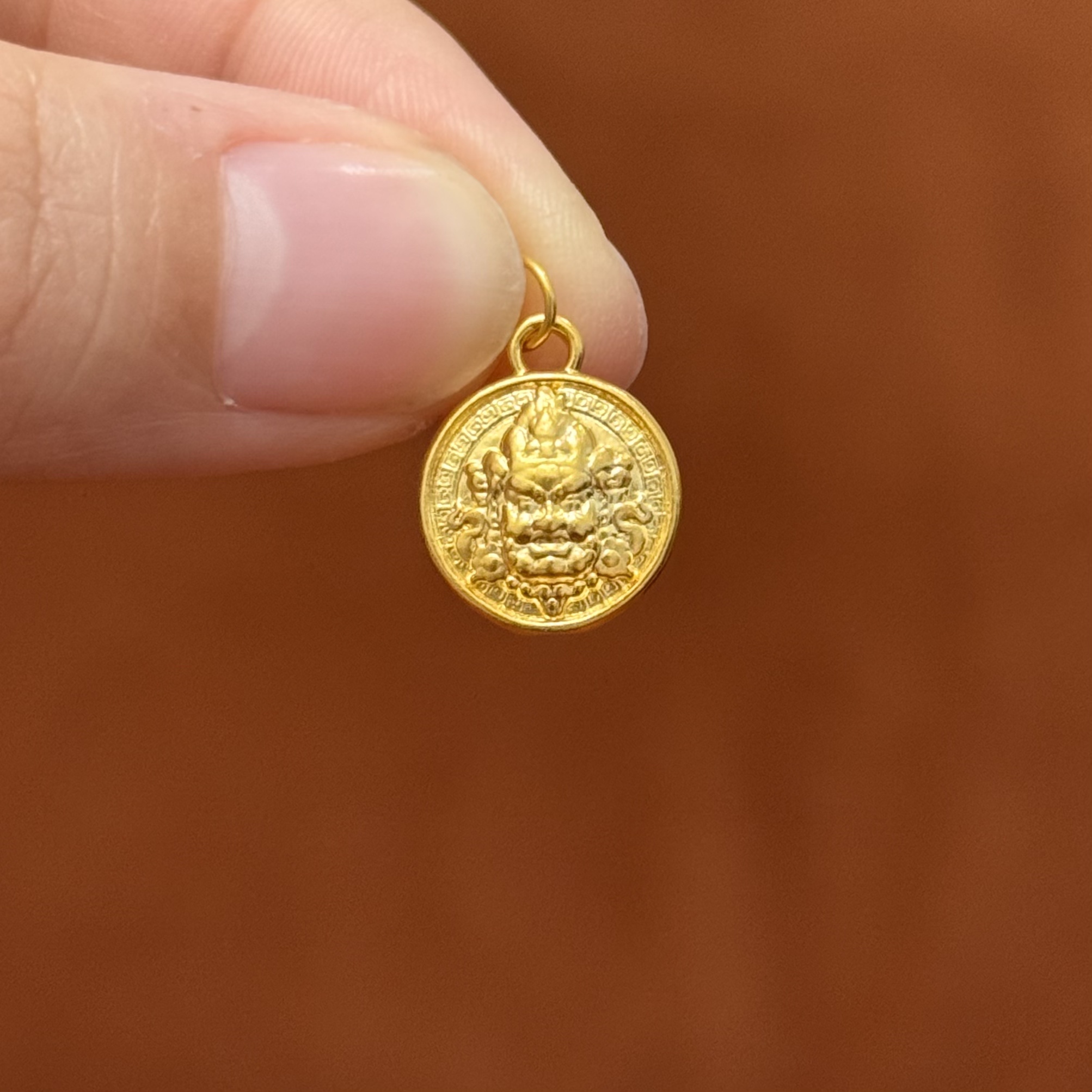 贝贝黄金 足金999 黄财财 背后钱币纹 素金 圆环 5D工艺 4351