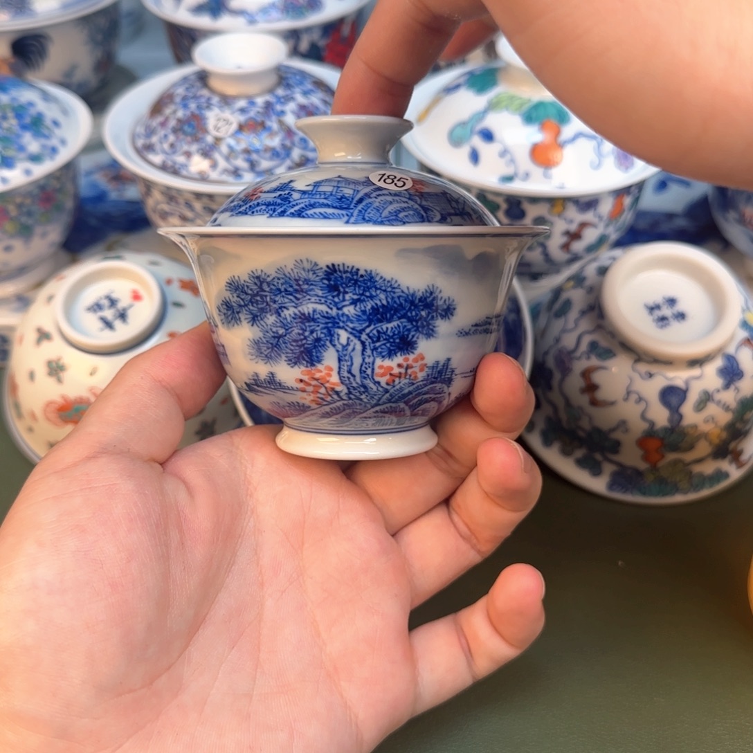 彦祖纯手工手绘茶具185