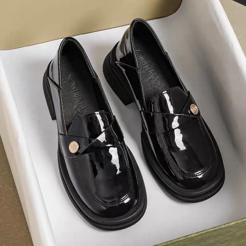 833乐福鞋女2025新款时尚女鞋通勤百搭超软舒适单女鞋