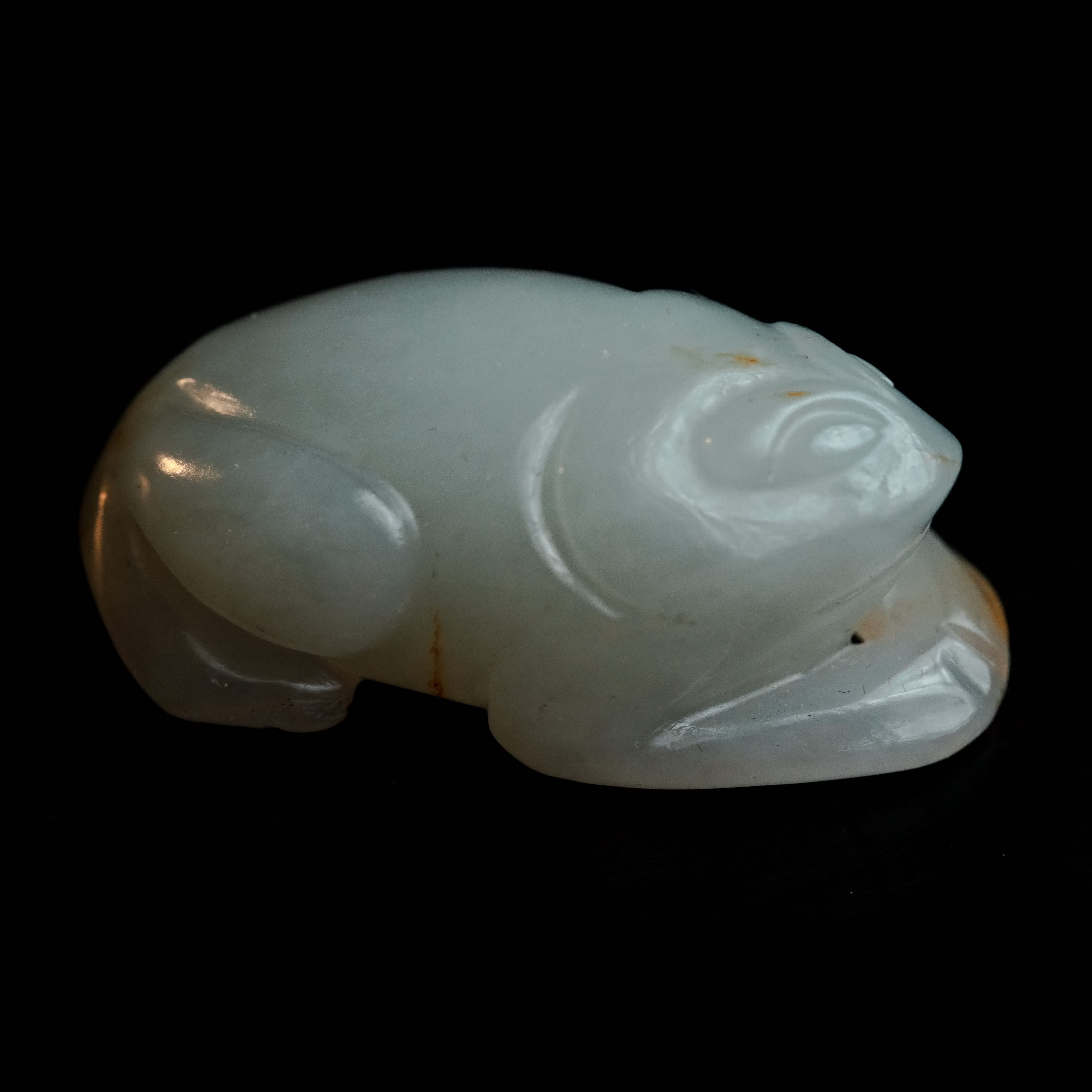 清代和田玉金蟾-NX