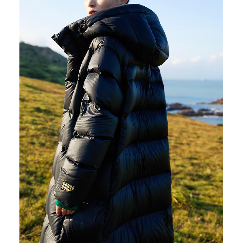 火山岩黑科技90白鹅绒超高充绒羽绒服高端女款鹅绒服女装冬季长款